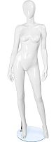 Манекен женский ростовой, без лица, белый 1780х850х610х920 мм