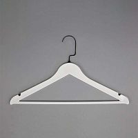 Плечики (вешалка) для одежды, белый/черный, 435х10 мм