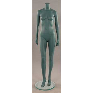 Манекен женский ростовой, без головы, серый 1670х850х630х910 мм