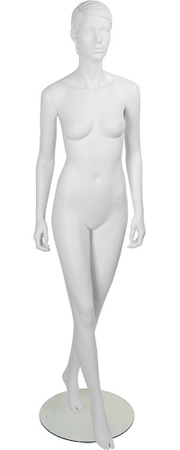 Манекен женский скульптурный, белый, ростовой 1820х830х620х875 мм