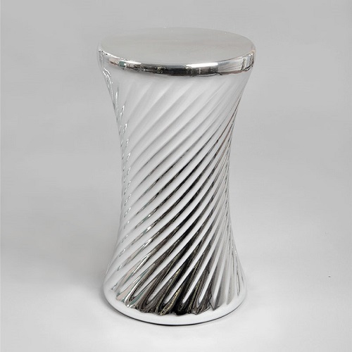 Манекен женский сидячий абстрактный серебряный глянец 1320х820х600х830 мм фото 4