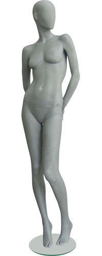 Манекен женский ростовой, без лица, гипс шлифованный 1830х860х650х895 мм