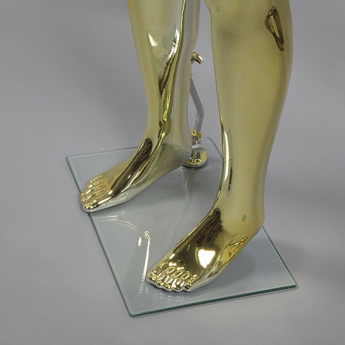 Манекен мужской абстрактный золотой глянец 1850х970х760х900 мм фото 3