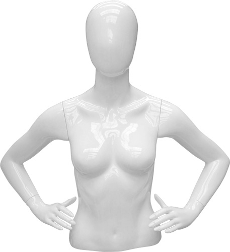 Торс женский BASIC (с головой), укороченный размер 44