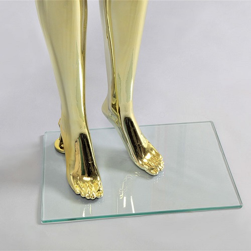 Манекен женский абстрактный ростовой золотой глянец 1750х820х610х850 мм фото 4