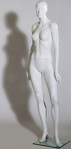 Манекен женский скульптурный, белый, ростовой 1750х835х625х855 мм