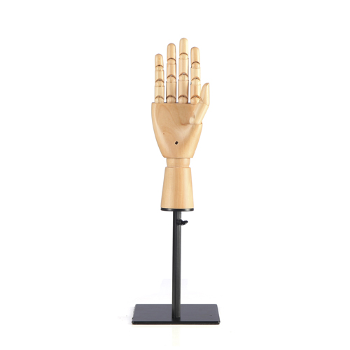 Манекен формы: рука деревянная на подставке, H450 мм