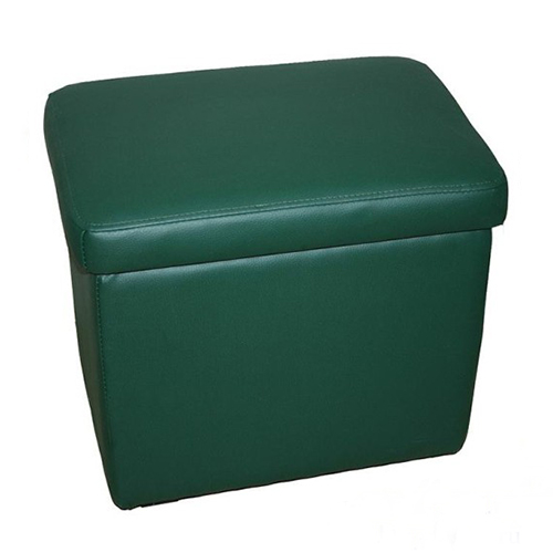 Банкетка пуфик, цвет зеленый, с ящиком 600х400х400 мм