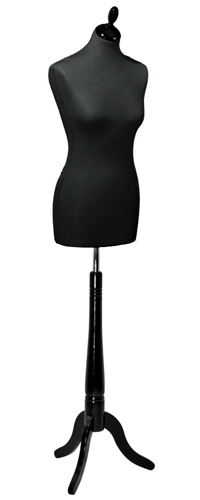 Манекен женский портновский, мягкий, черный торс 900х710х960 мм