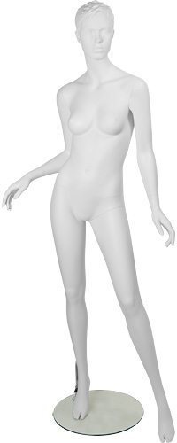 Манекен женский скульптурный, белый, ростовой 1820х840х630х880 мм
