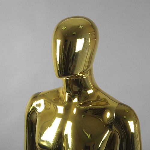 Манекен мужской абстрактный золотой глянец 1850х970х760х900 мм фото 2