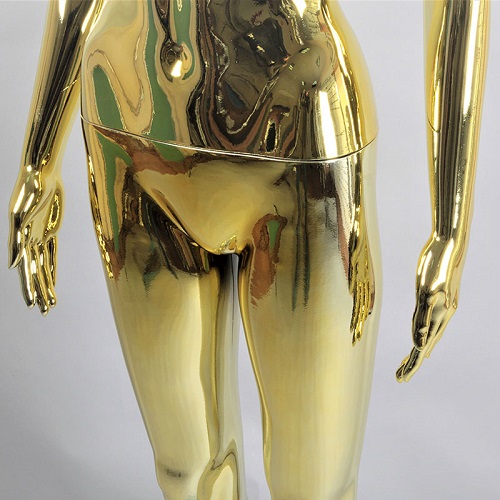 Манекен женский абстрактный ростовой золотой глянец 1750х820х610х850 мм фото 3