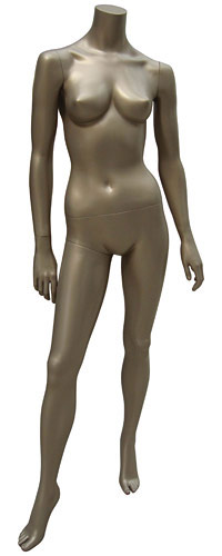 Манекен женский ростовой, без головы, бронза 1620х870х610х890 мм