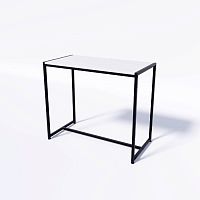 Стол демонстрационный TEVOLO для магазина, черный/белый, 750х890х450 мм