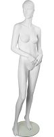 Манекен женский скульптурный, белый, ростовой 1840х850х640х870 мм