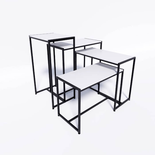 Стол демонстрационный TEVOLO для магазина, черный/белый, 900х890х450 мм фото 3 Стол демонстрационный TEVOLO для магазина, черный/белый, 900х890х450 мм фото 3