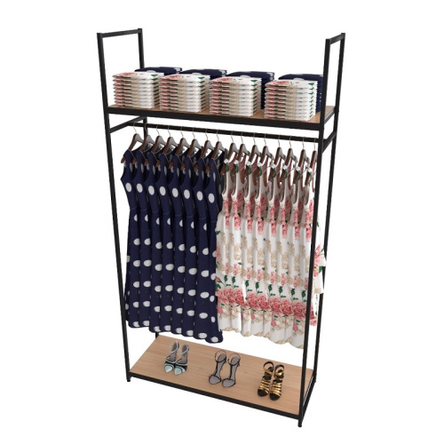 Стеллаж с полкой ЛДСП цвета дуб сонома для магазина, 1190х2200х450 мм