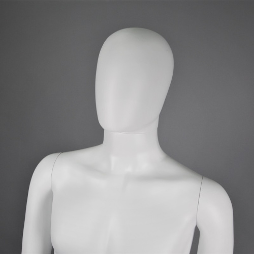 Манекен мужской ростовой с подставкой, белый матовый, 1850х970х760х900 мм фото 2