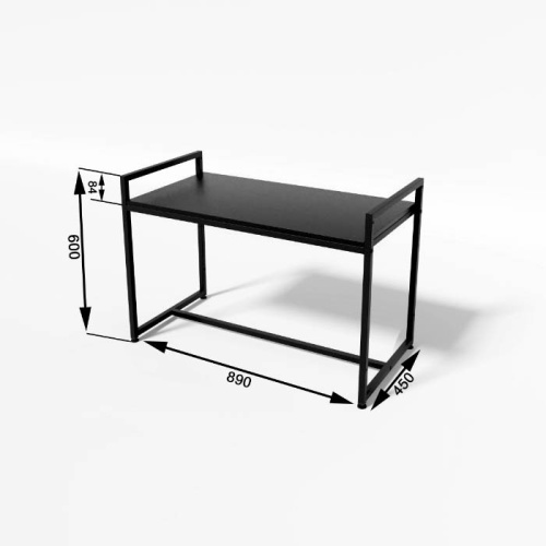 Стол демонстрационный TEVOLO для магазина, черный/черный, 600х890х450 мм фото 3 Стол демонстрационный TEVOLO для магазина, черный/черный, 600х890х450 мм фото 3