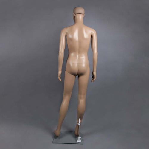 Манекен мужской телесный с макияжем, 1850х970х760х940 мм фото 5