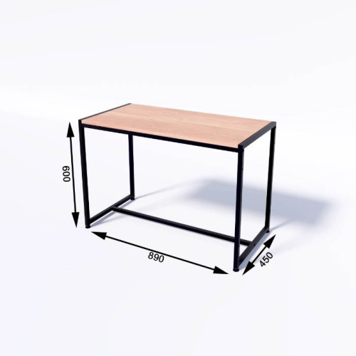 Стол демонстрационный TEVOLO для магазина, черный/дуб сонома, 600х890х450 мм фото 4