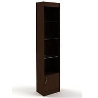 Витрина торговая узкая, задняя стенка ДВП, 450х2000х300 мм