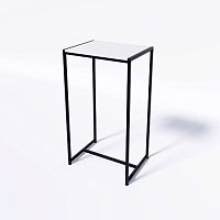 Стол демонстрационный TEVOLO для магазина, черный/белый, 1050х590х450 мм