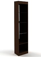 Витрина для магазина без дверей, задняя стенка зеркало, 450х2000х300 мм