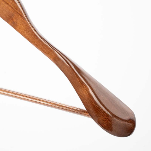 Вешалка плечики деревянная с перекладиной для одежды, 450х50 мм фото 3