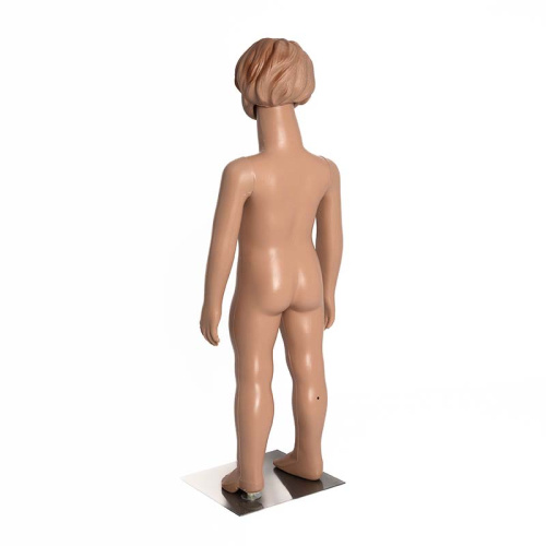 Манекен детский ростовой для одежды с имитацией волос, 900х490х440х510 мм фото 3