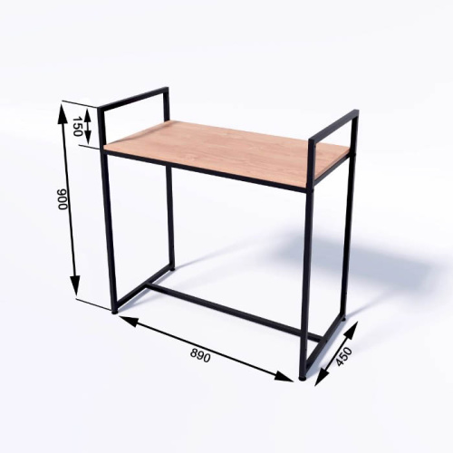 Стол демонстрационный TEVOLO для магазина, черный/дуб сонома, 900х890х450 мм фото 4 Стол демонстрационный TEVOLO для магазина, черный/дуб сонома, 900х890х450 мм фото 4