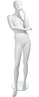 Манекен женский скульптурный, белый, ростовой 1820х830х640х880 мм