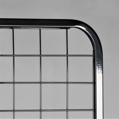 Стойка решетка торговая металлическая, черная, 635х500х1585-1730 мм фото 2
