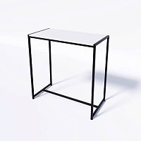 Стол демонстрационный TEVOLO для магазина, черный/белый, 900х890х450 мм