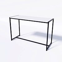 Стол демонстрационный TEVOLO для магазина, черный/белый, 750х1190х450 мм