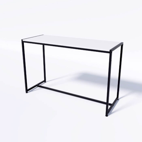 Стол демонстрационный TEVOLO для магазина, черный/белый, 750х1190х450 мм