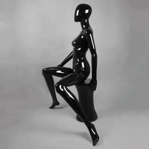 Манекен женский без лица, сидячий 1320х820х600х830 мм фото 2