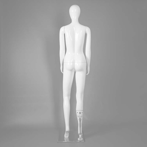 Манекен женский в полный рост для магазина, белый глянец, 1830х890х650х880 мм фото 3