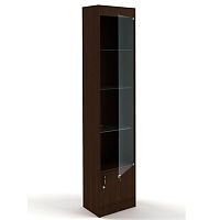 Витрина для магазина узкая, задняя стенка ДВП, 450х2000х300 мм