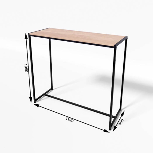 Стол демонстрационный TEVOLO для магазина, черный/дуб сонома, 1050х1190х450 мм фото 4