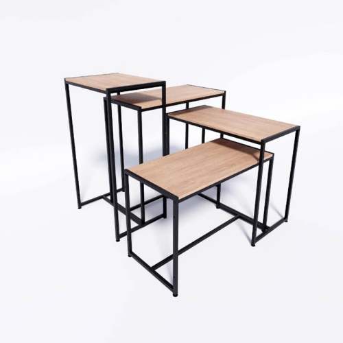 Стол демонстрационный TEVOLO для магазина, черный/дуб сонома, 900х890х450 мм фото 3 Стол демонстрационный TEVOLO для магазина, черный/дуб сонома, 900х890х450 мм фото 3