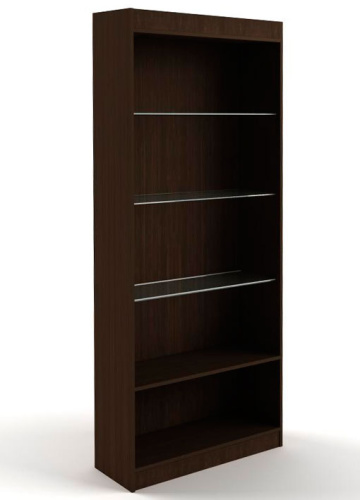 Витрина торговая широкая без дверей, задняя стенка ДВП, 850х2000х300 мм Витрина торговая широкая без дверей, задняя стенка ДВП, 850х2000х300 мм