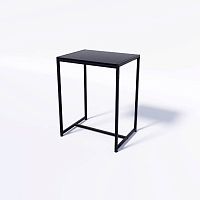 Стол демонстрационный TEVOLO для магазина, черный/черный, 750х590х450 мм