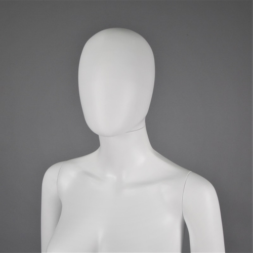 Манекен женский ростовой с подставкой, белый матовый, 1750х820х610х850 мм фото 2