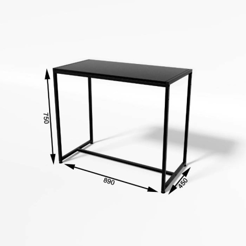 Стол демонстрационный TEVOLO для магазина, черный/черный, 750х890х450 мм фото 4