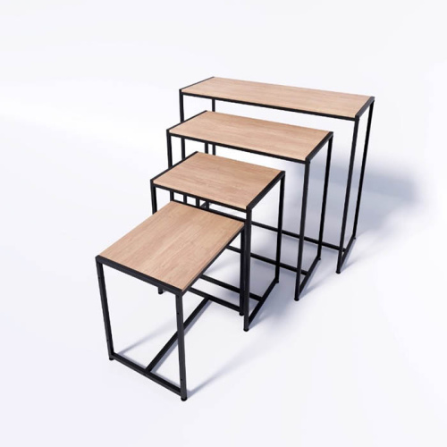 Стол демонстрационный TEVOLO для магазина, черный/дуб сонома, 750х890х450 мм фото 2