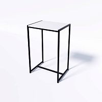 Стол демонстрационный TEVOLO для магазина, черный/белый, 900х590х450 мм