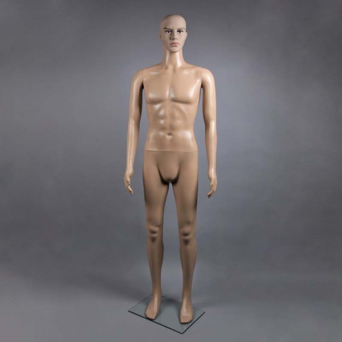 Манекен мужской телесный ростовой, 1850х970х760х940 мм