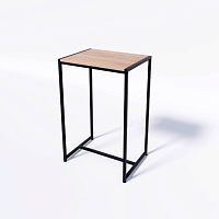 Стол демонстрационный TEVOLO для магазина, черный/дуб сонома, 900х590х450 мм