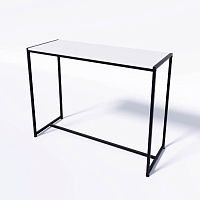 Стол демонстрационный TEVOLO для магазина, черный/белый, 900х1190х450 мм